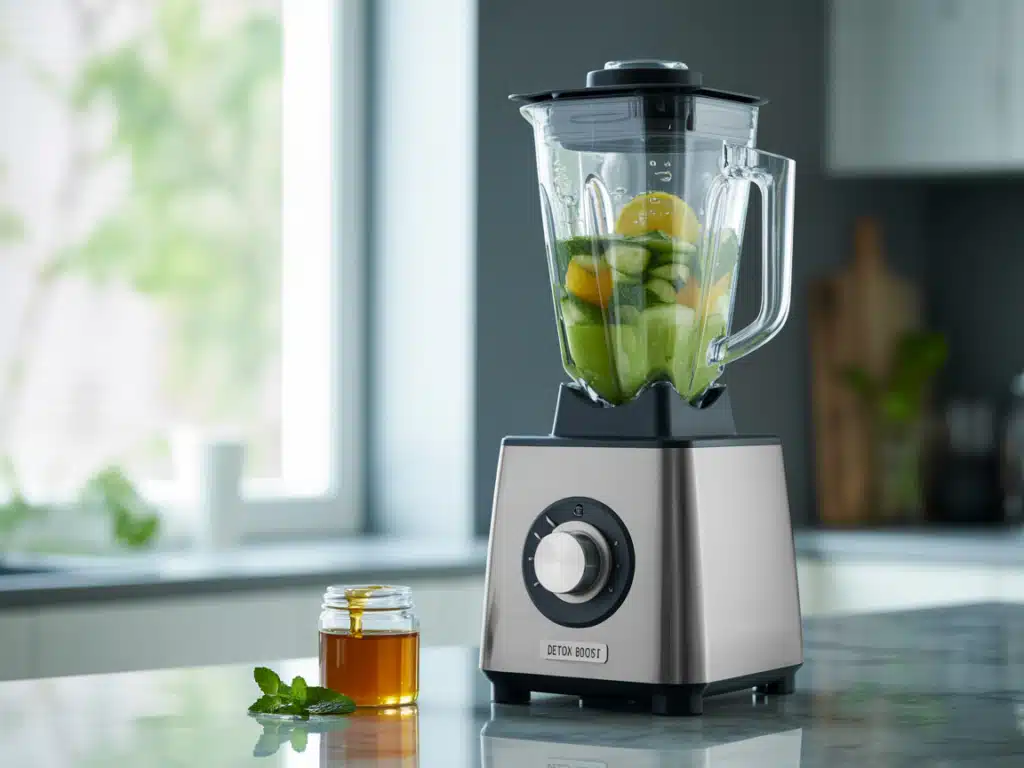 Natural Zepbound Recipe – The Best 5-Ingredient Detox Drink That Works 7 blending natural zepbound recipe in blender