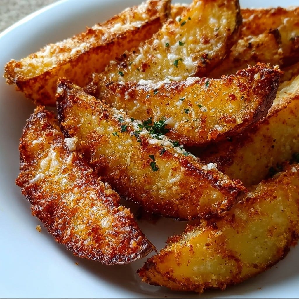 Garlic Parmesan Potato Wedges