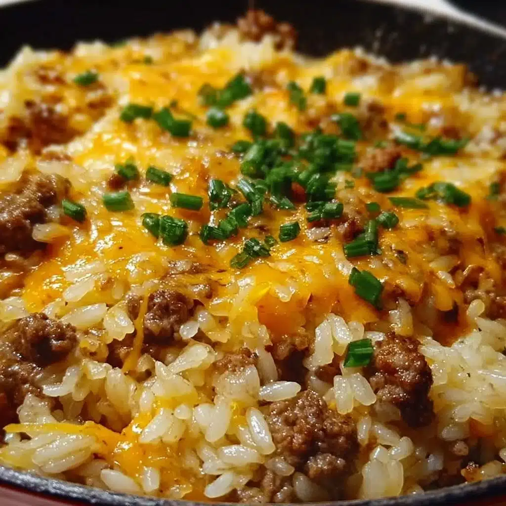 Cheesy Hamburger Rice Casserole