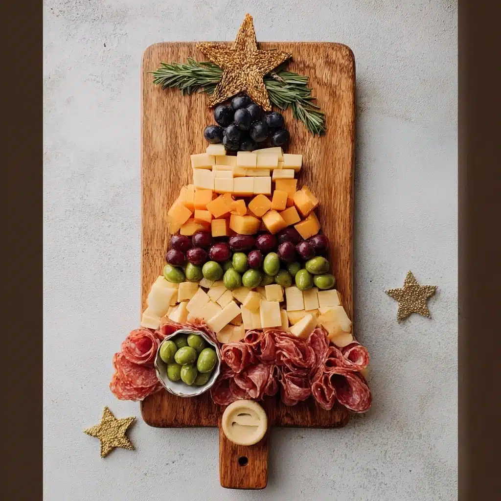 Christmas Tree Shaped Charcuterie Board