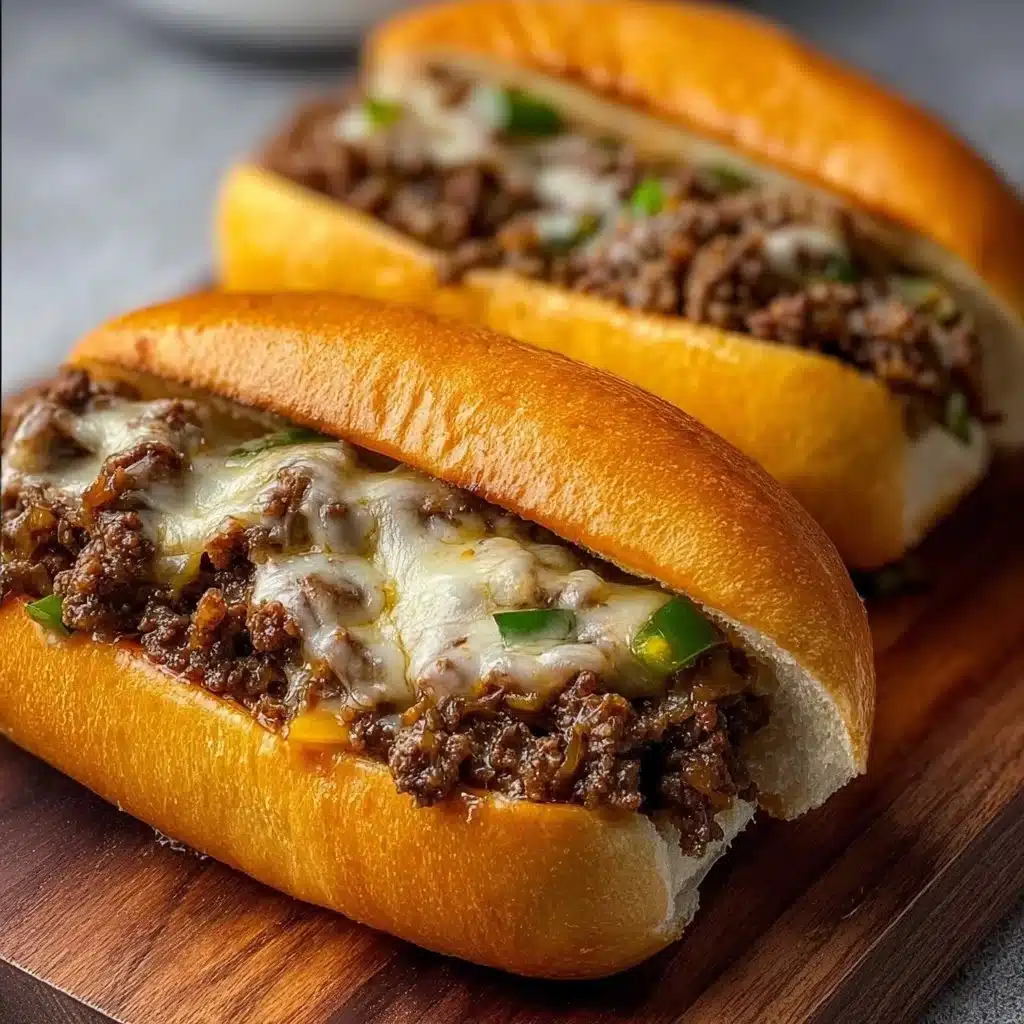 Ground Beef Philly Cheesesteaks
