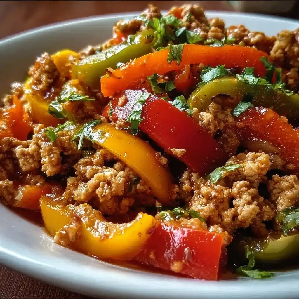Ground Turkey and Peppers