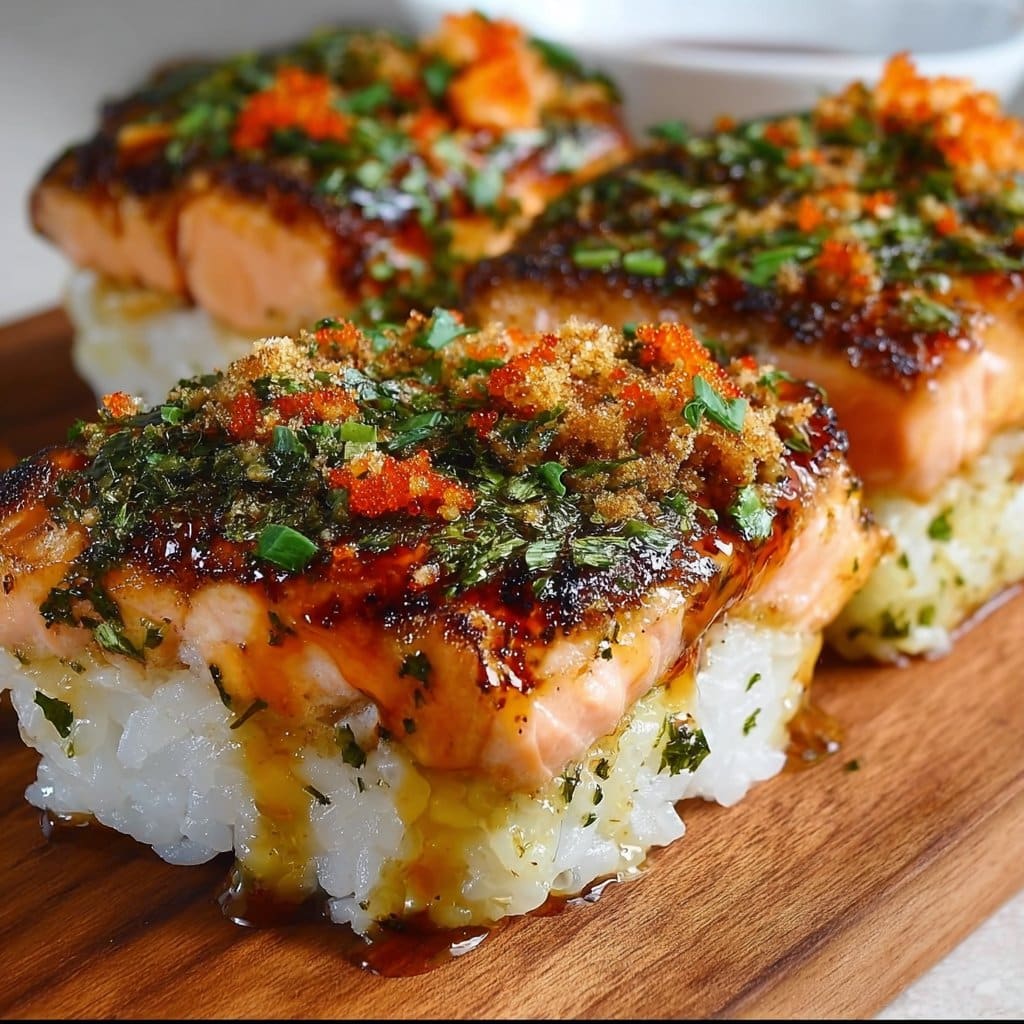 Spicy Salmon Sushi Bake Recipe