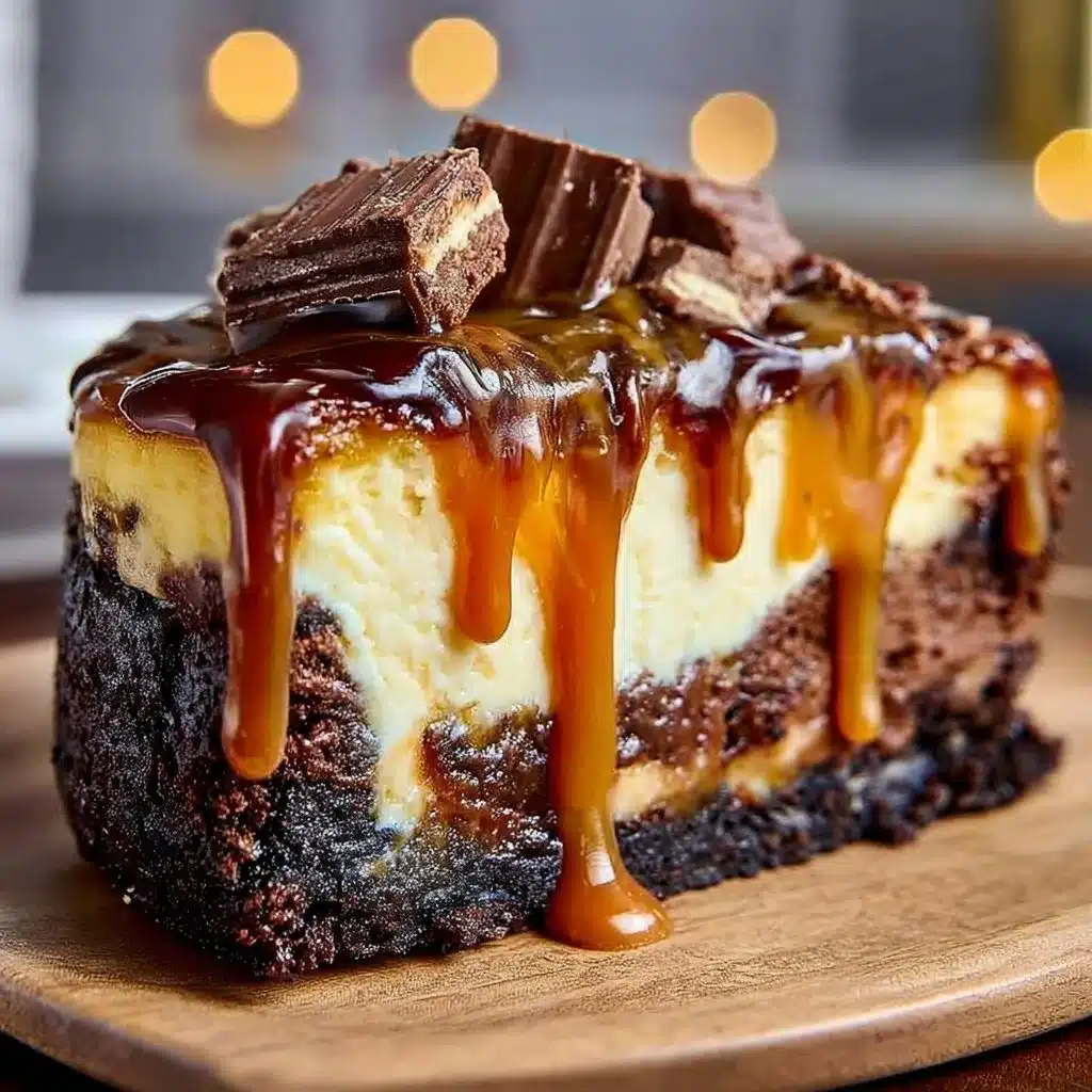 Caramel Brownie Cheesecake 5 Caramel Brownie Cheesecake